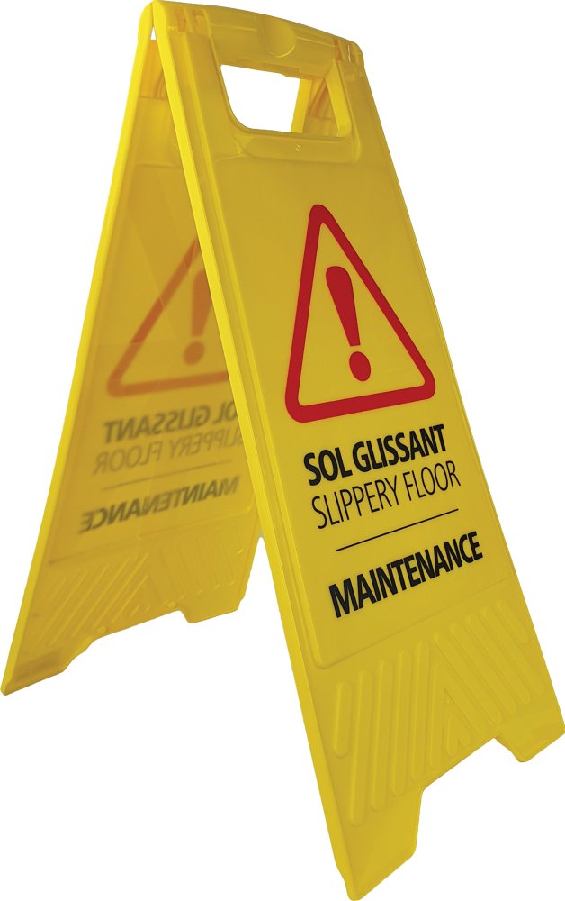 Panneau signalisation sol glissant 